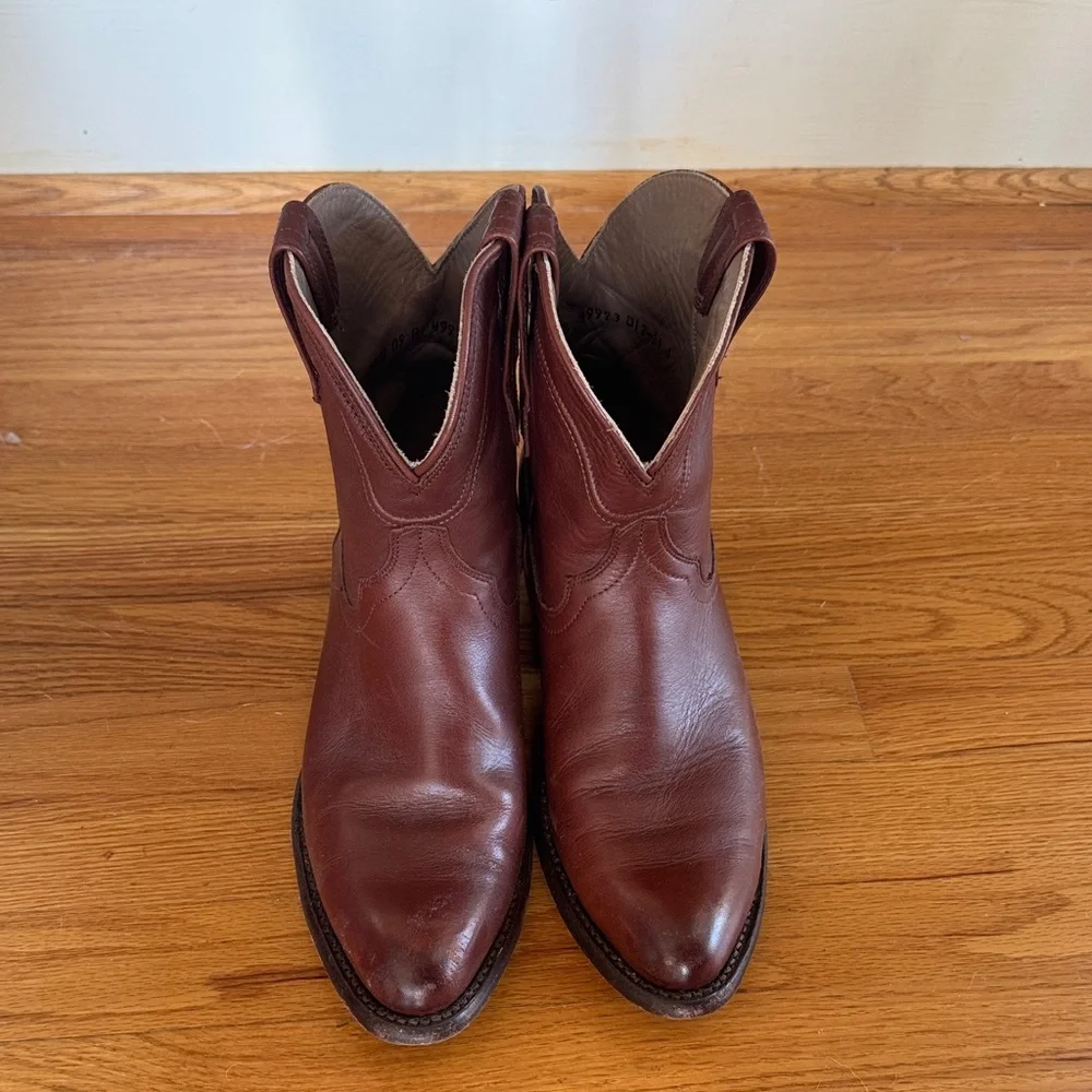 Tecovas Rich Brown Western Booties - Picture 1 of 6